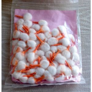 Click N Pick Hindu Cotton Wicks (Jyot Jot Batti Bati) for Diya Diva-used for Lighting Lamp in Temple with Oil for Puja Pooja Religious Ceremony
