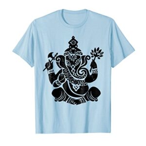 Black Ganesha Vishnu Hindu Buddhist Holy Religious T-shirt